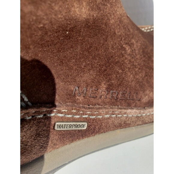 MERRELL SPIRIT TIBET YARRA CHESTNUT Polartec Winter Pull On Boots Women's Size 9 - Picture 5 of 16